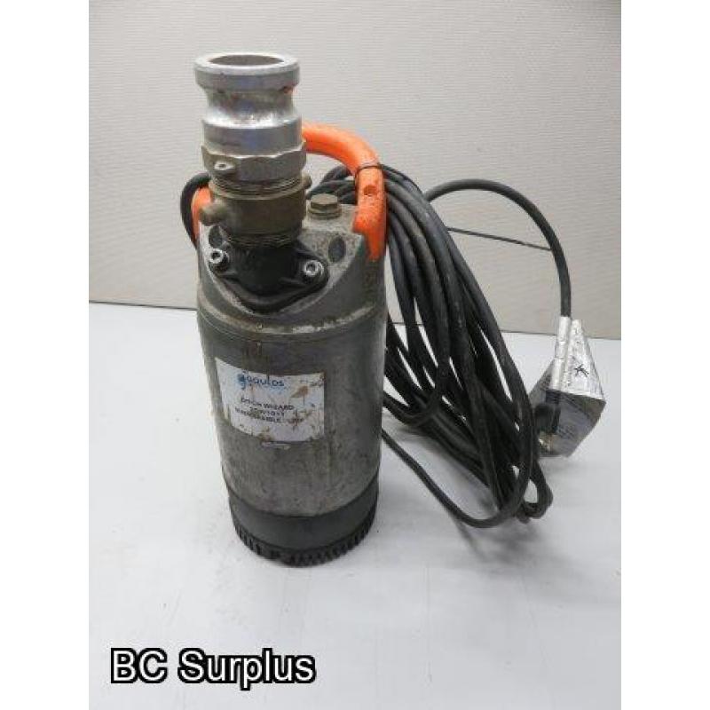 S-262: Goulds Heavy Duty Submersible Pump – 1 HP