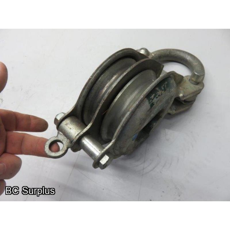 S-265: Rope or Cable Pulley – 2 Rollers