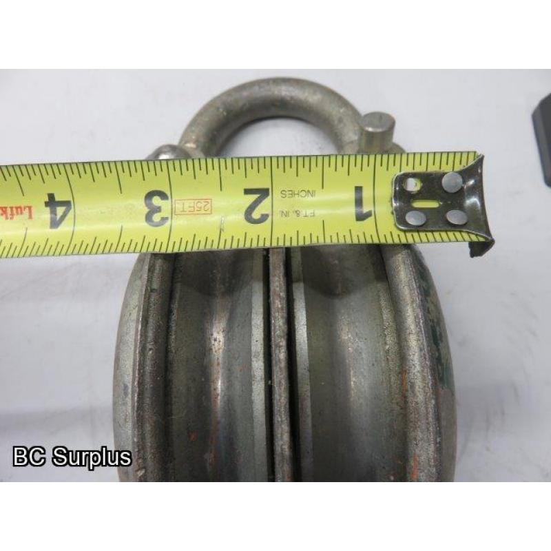 S-265: Rope or Cable Pulley – 2 Rollers