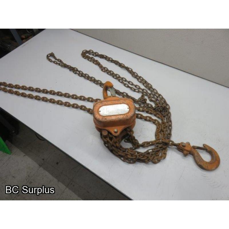 S-267: Chain Hoist – 1.5 Ton