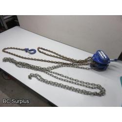 S-268: Gray Chain Hoist – 1 Ton