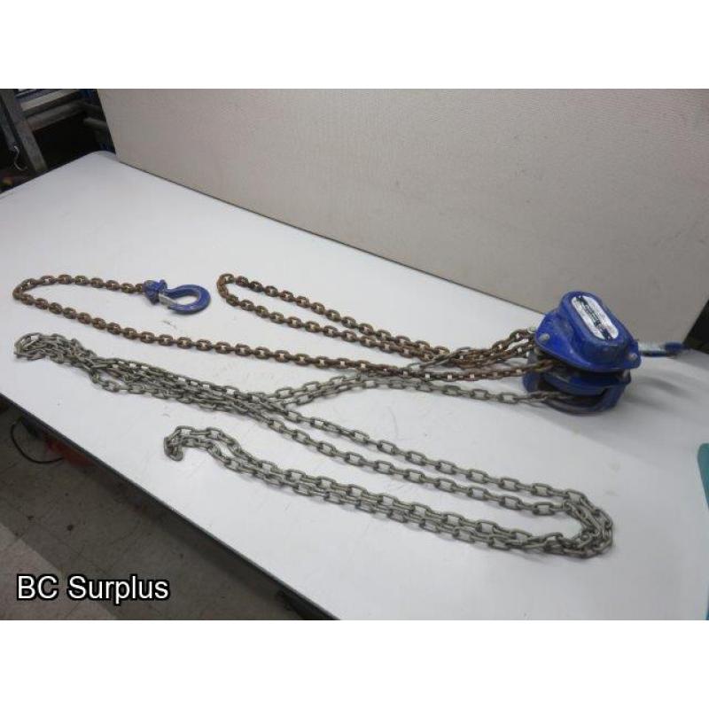 S-268: Gray Chain Hoist – 1 Ton