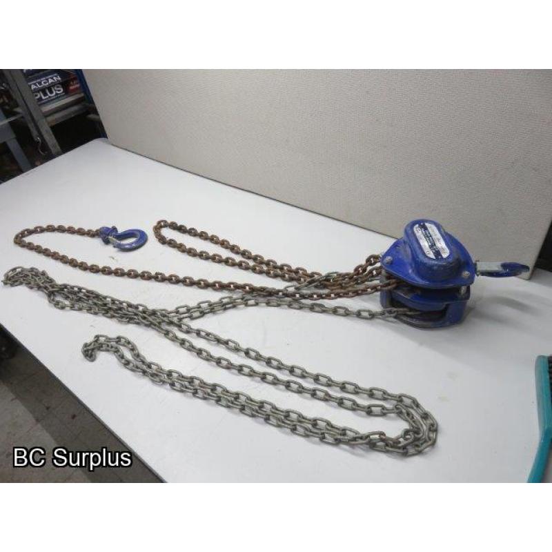 S-268: Gray Chain Hoist – 1 Ton