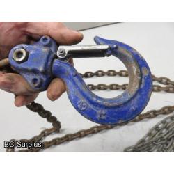 S-268: Gray Chain Hoist – 1 Ton