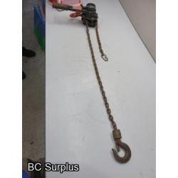 S-269: Jet Chain Hoist – 3/4 Ton