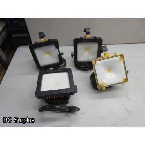 S-285: Cooper LED Job Site Lights – 4 Items