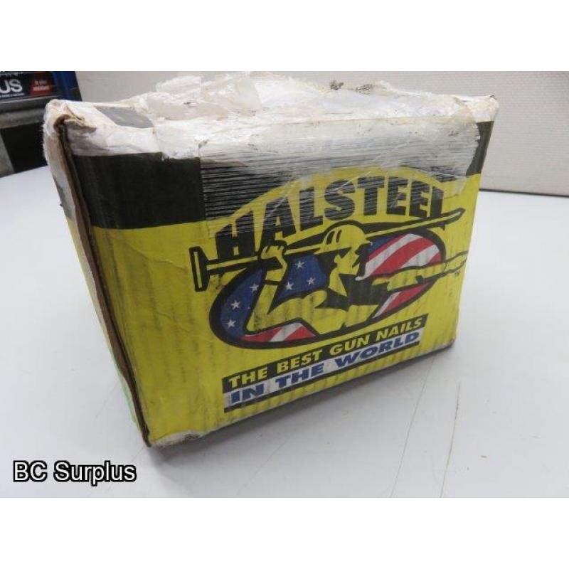 S-303: HalSteel 21 Degree Galvanized Nail Gun Nails – 1 Case