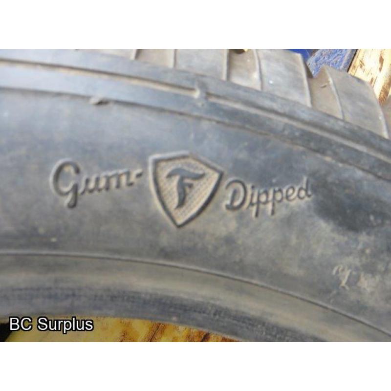 S-314: Firestone Gum-Dipped Vintage Car Tires – 20 Inch – 2 Items