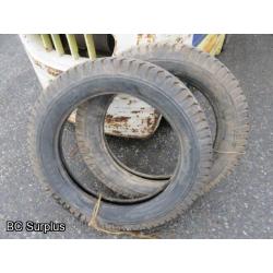 S-314: Firestone Gum-Dipped Vintage Car Tires – 20 Inch – 2 Items