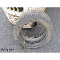 S-314: Firestone Gum-Dipped Vintage Car Tires – 20 Inch – 2 Items