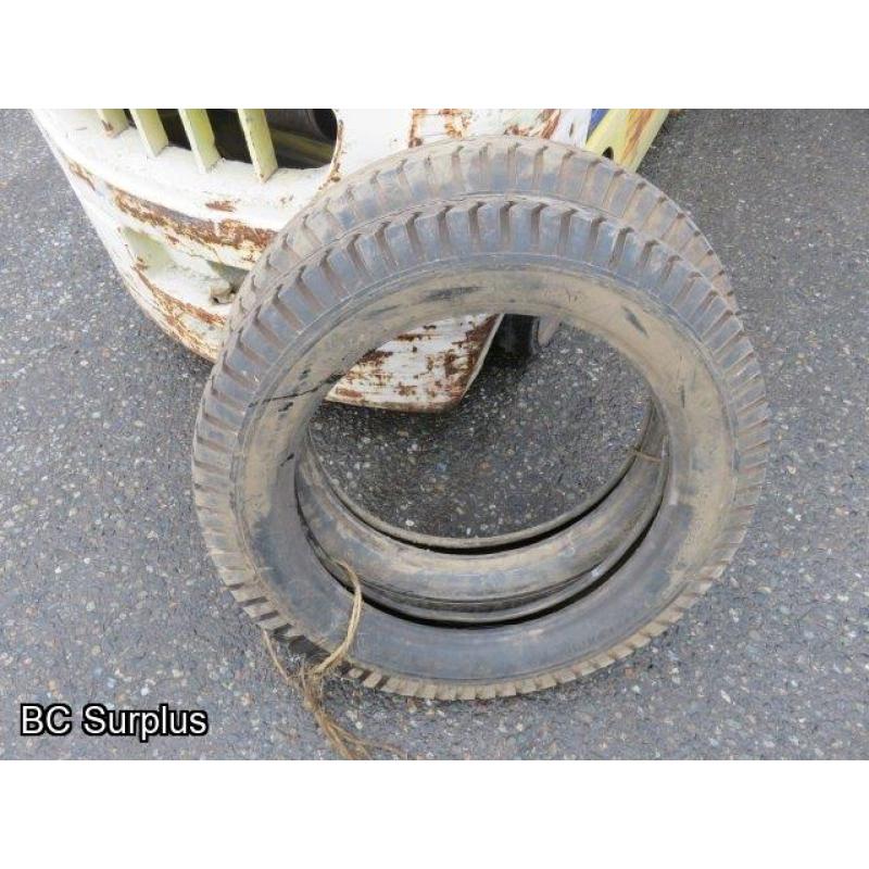 S-314: Firestone Gum-Dipped Vintage Car Tires – 20 Inch – 2 Items