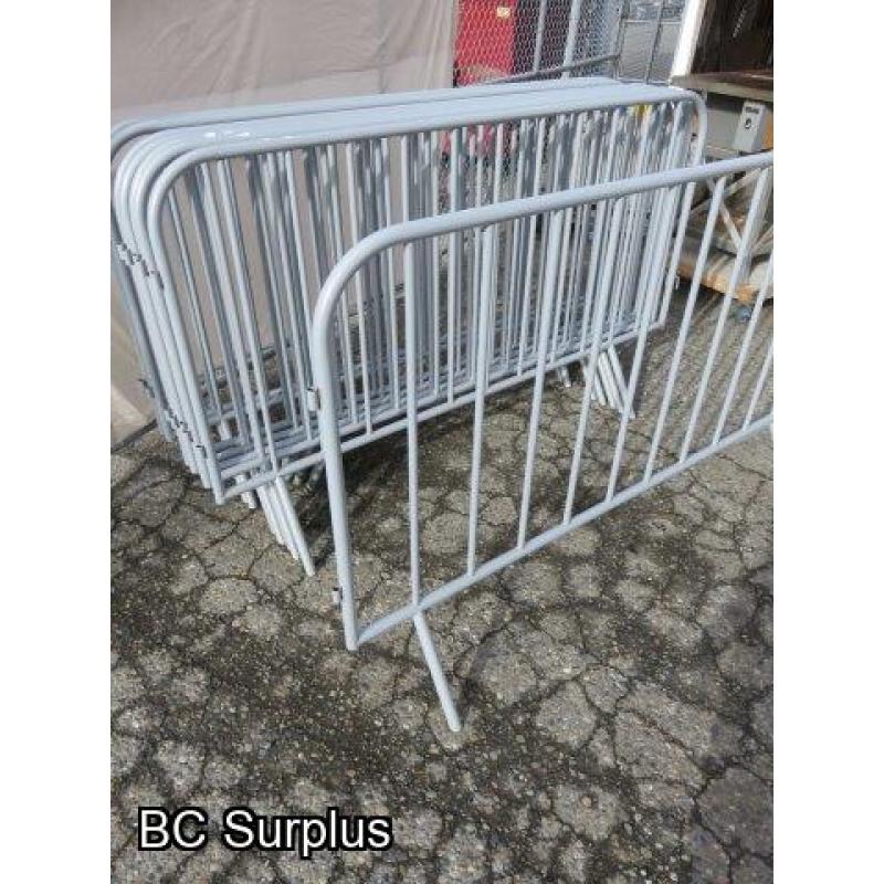 S-330: Temporary Fencing Panels or Crowd Control – 8 Items