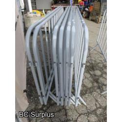 S-330: Temporary Fencing Panels or Crowd Control – 8 Items