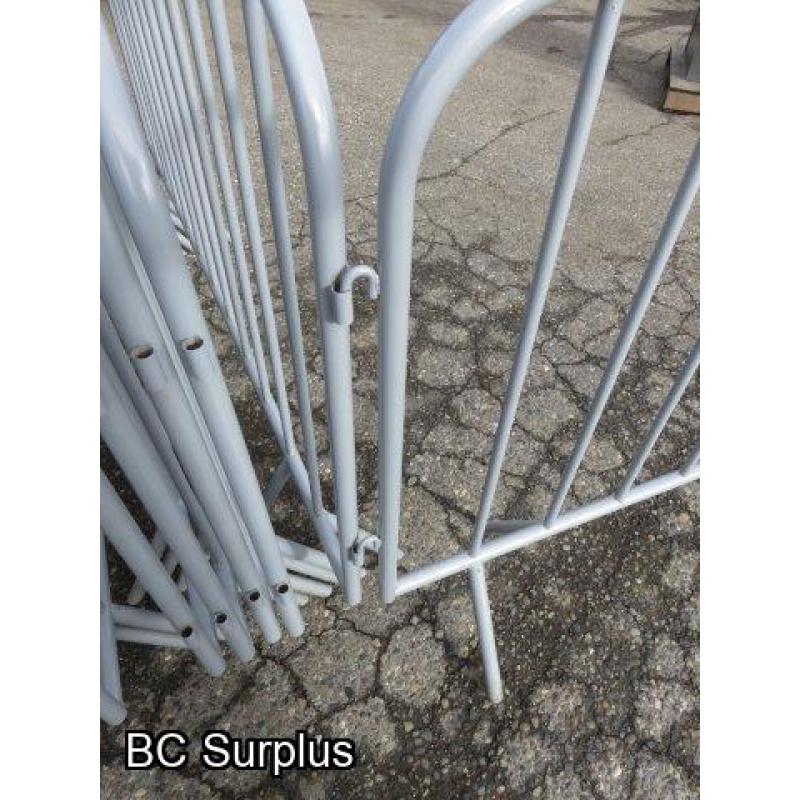 S-330: Temporary Fencing Panels or Crowd Control – 8 Items