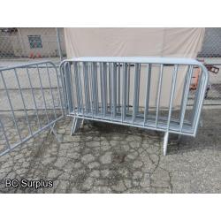 S-330: Temporary Fencing Panels or Crowd Control – 8 Items