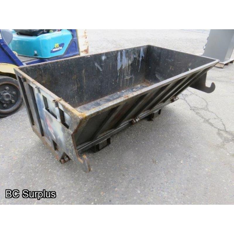 S-332: Steel-Framed Dump Bin with Fork Lift Pockets