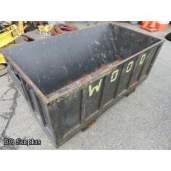 S-332: Steel-Framed Dump Bin with Fork Lift Pockets