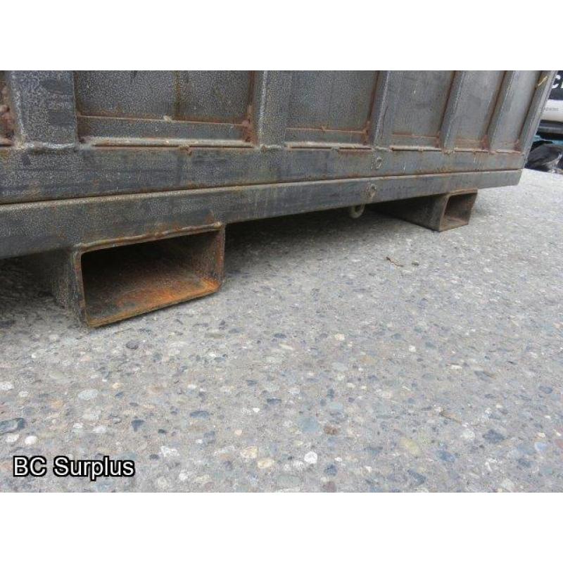 S-332: Steel-Framed Dump Bin with Fork Lift Pockets