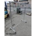 S-324: Chrome Tube Steel Rolling Clothing Rack