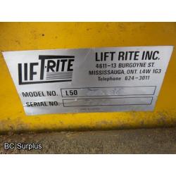 S-326: Lift-Rite 5000lb Short Fork Pallet Jack