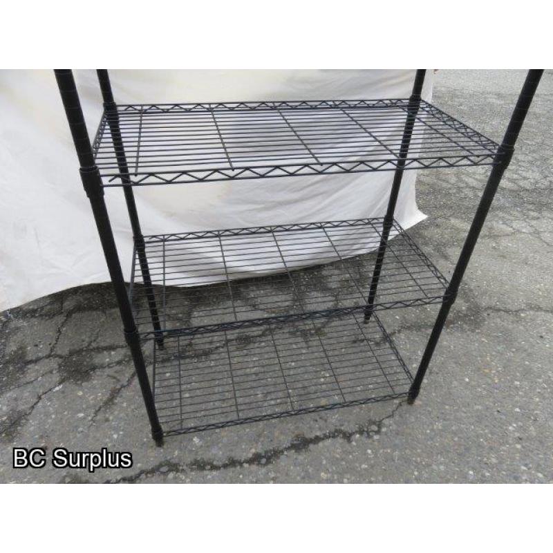 S-328: Metro Style Wire 5-Shelf Unit – Black