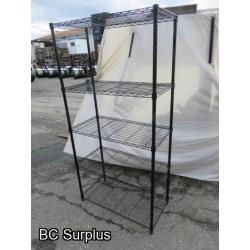 S-328: Metro Style Wire 5-Shelf Unit – Black