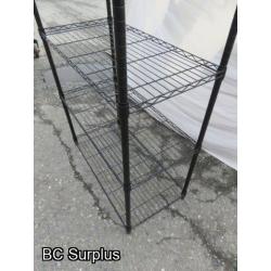 S-328: Metro Style Wire 5-Shelf Unit – Black