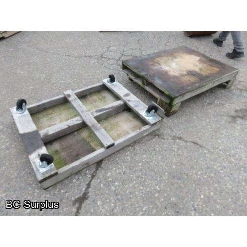 S-357: Swivel Wheeled Pallets – 2 Items