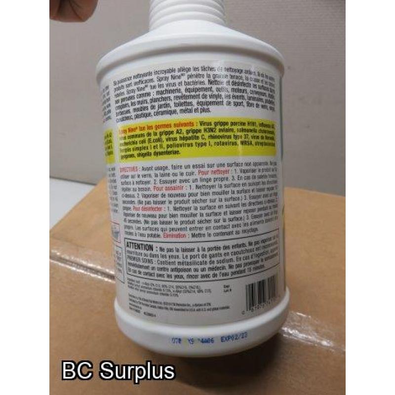 S-358: Spray Nine Disinfectant Cleaner – 1 Case