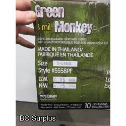 S-362: Watson Green Monkey 8 mil Disposable Nitrile Gloves – XL