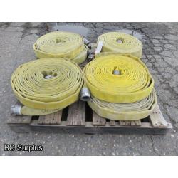 S-393: Fire Hose – 1.75 Inch – 50 Ft. Lengths – 8 Items