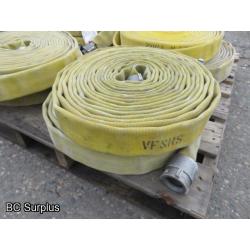 S-395: Fire Hose – 1.75 Inch – 50 Ft. Lengths – 8 Items