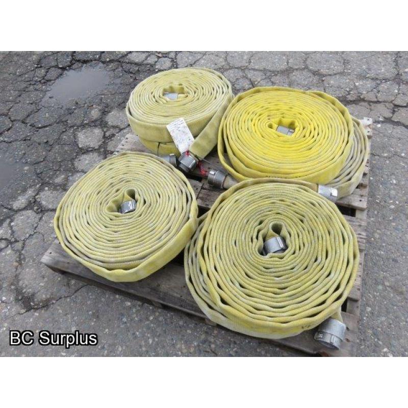 S-393: Fire Hose – 1.75 Inch – 50 Ft. Lengths – 8 Items