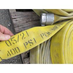 S-393: Fire Hose – 1.75 Inch – 50 Ft. Lengths – 8 Items