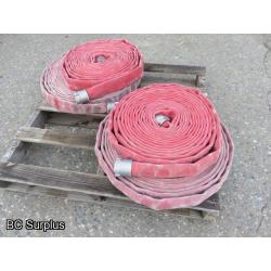 S-401: Red Fire Hose – 1.75 inch – 4 Lengths