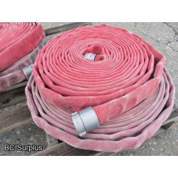 S-401: Red Fire Hose – 1.75 inch – 4 Lengths