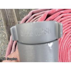 S-401: Red Fire Hose – 1.75 inch – 4 Lengths