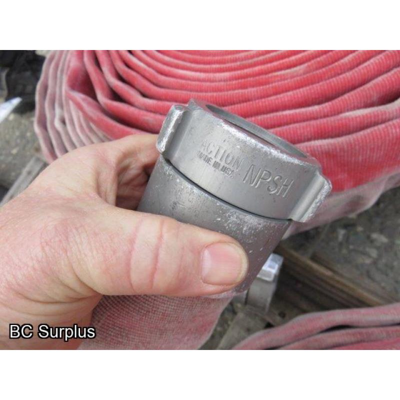 S-401: Red Fire Hose – 1.75 inch – 4 Lengths