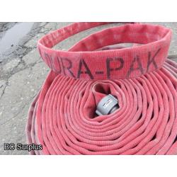 S-401: Red Fire Hose – 1.75 inch – 4 Lengths