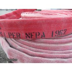 S-401: Red Fire Hose – 1.75 inch – 4 Lengths