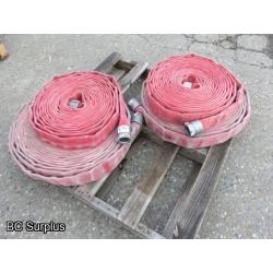 S-401: Red Fire Hose – 1.75 inch – 4 Lengths