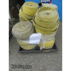 S-350: Pallet of Yellow Fire Hose – 1.75 Inches – 29 Pieces