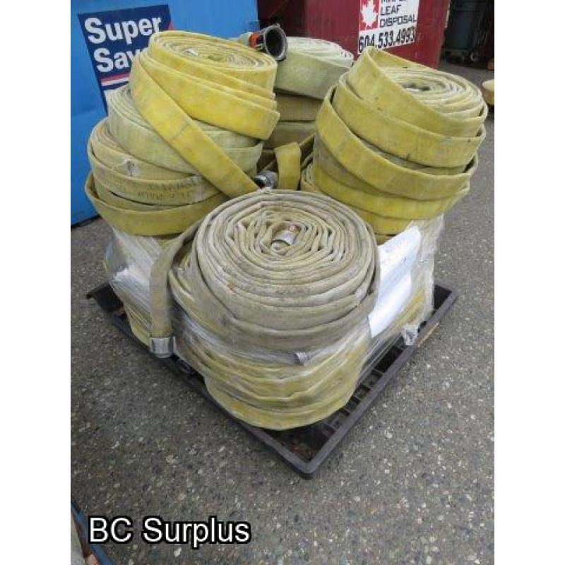 S-350: Pallet of Yellow Fire Hose – 1.75 Inches – 29 Pieces