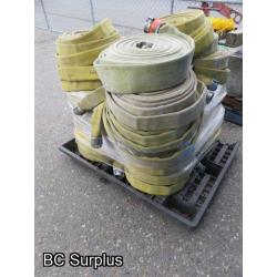 S-350: Pallet of Yellow Fire Hose – 1.75 Inches – 29 Pieces