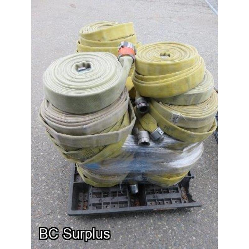 S-350: Pallet of Yellow Fire Hose – 1.75 Inches – 29 Pieces