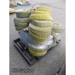 S-350: Pallet of Yellow Fire Hose – 1.75 Inches – 29 Pieces