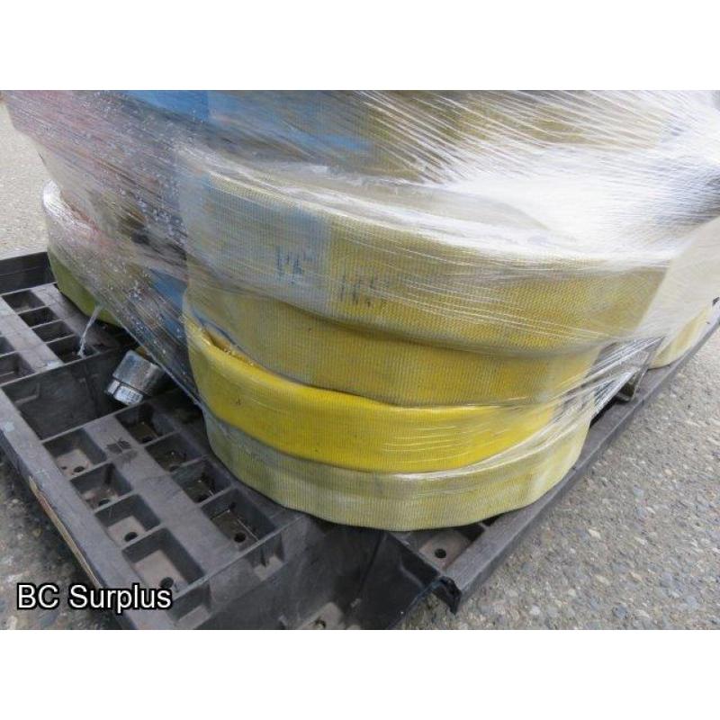 S-350: Pallet of Yellow Fire Hose – 1.75 Inches – 29 Pieces