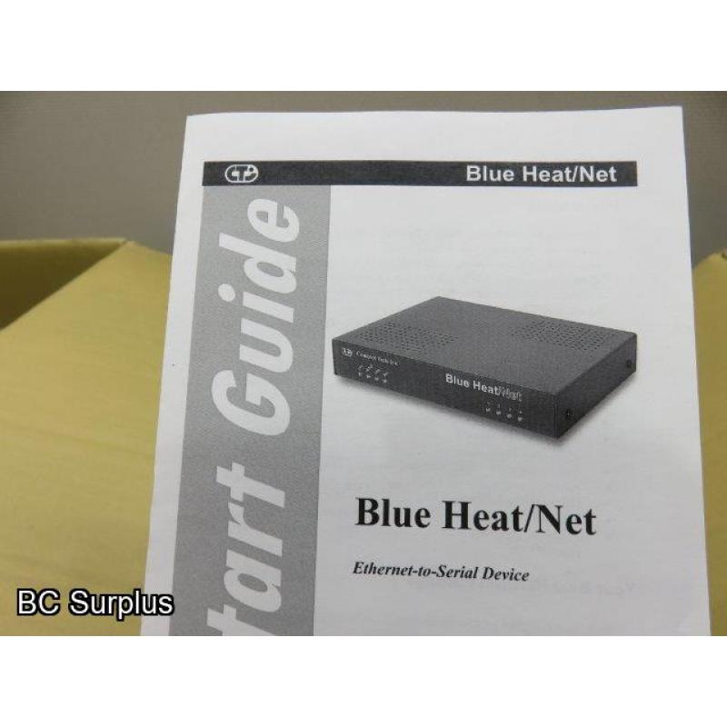 S-402: Blue Heat Ethernet Hubs & Power Supplies – 1 Lot