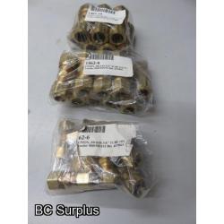 S-422: Brass Tube Union Fittings – 3 Packages