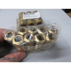 S-422: Brass Tube Union Fittings – 3 Packages